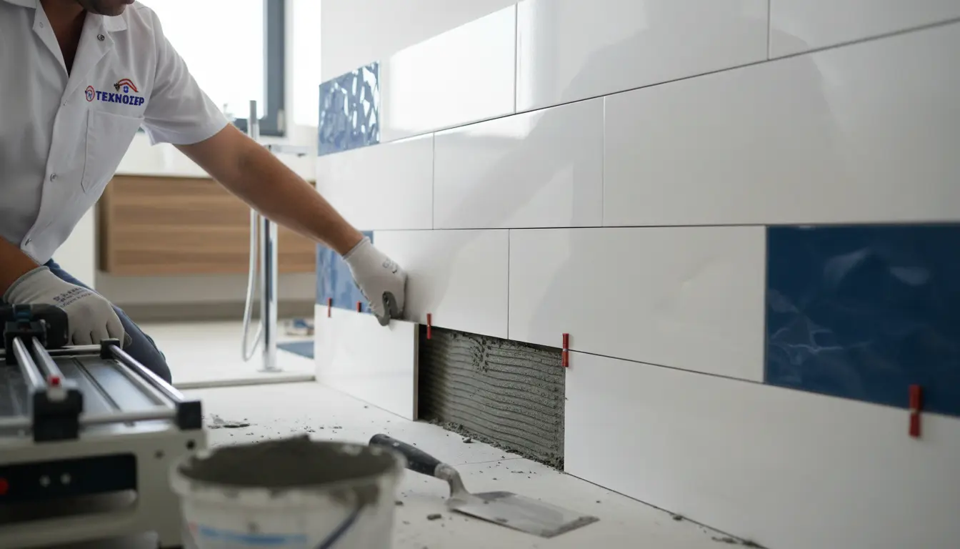 Τοποθέτηση πλακιδίων Texnoser | Texnoser tile installation service